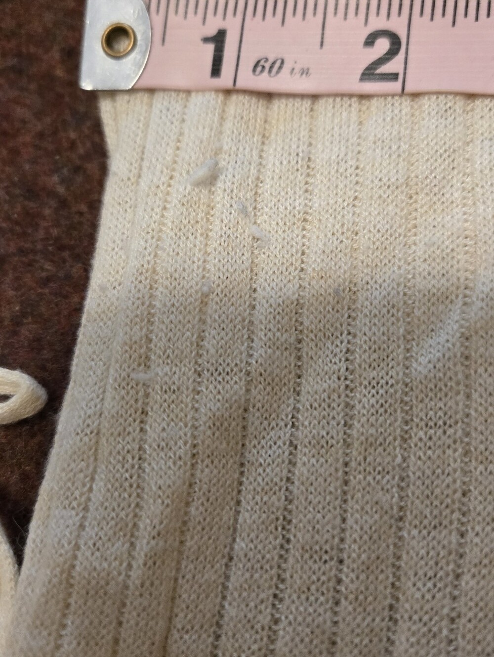 LC Conrad Ivory Open Front Cardigan Bell Sleeve With Bow XL Ribbed - Picture 3 of 8